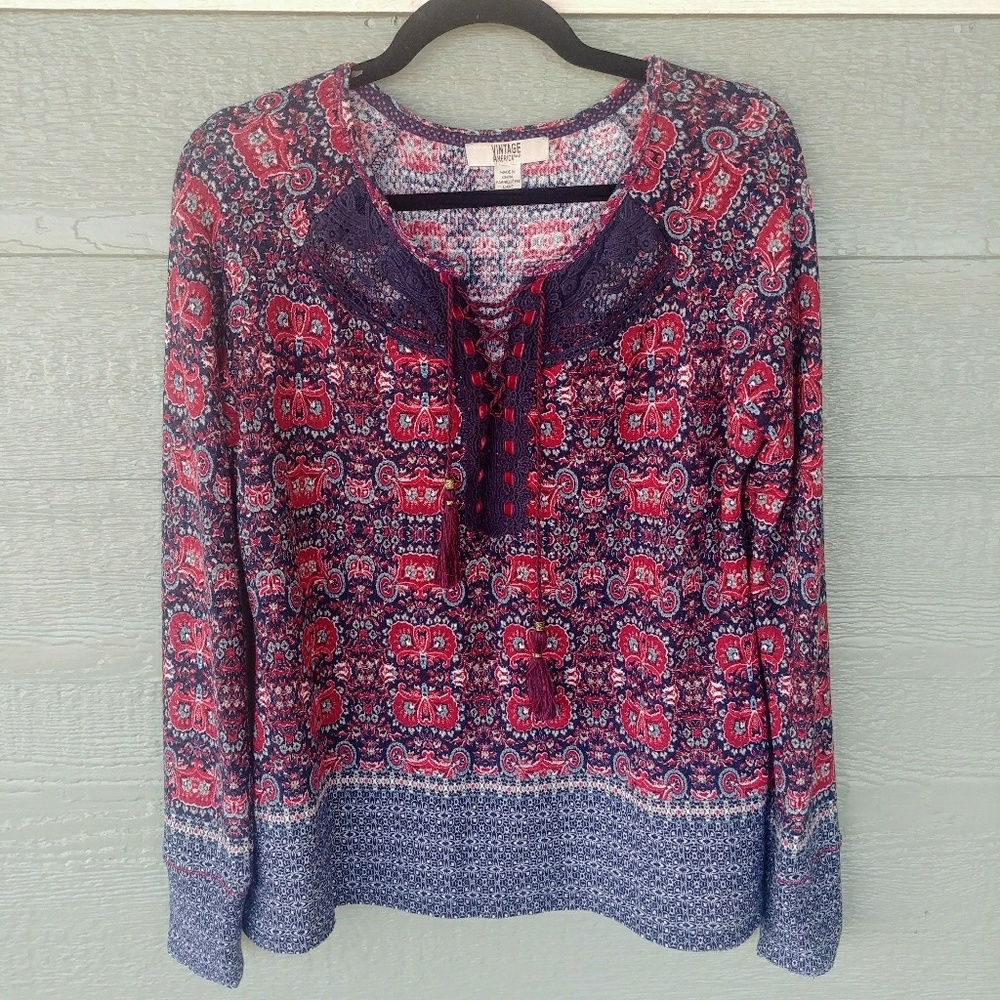 Bohemian Homestead Patriot Longsleeve Top